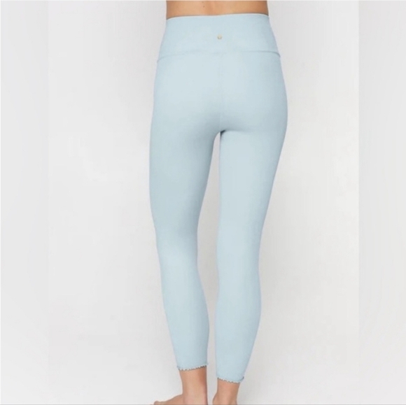 Spiritual Gangster Love Sculpt 7/8 Ruffle Leggings, Color Pastel Blue Size XS/S - Picture 3 of 16